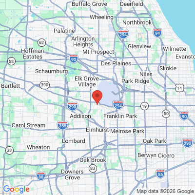 Map to  office in Bensenville, IL