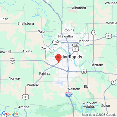 Map to  office in Cedar Rapids, IA