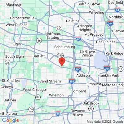 Map to  office in Dental Group Of Evergreen Park