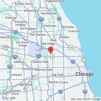 Map to  office in Norridge, IL