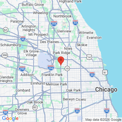 Map to  office in Norridge, IL