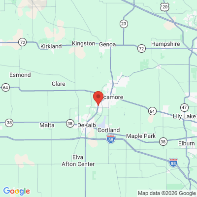 Map to  office in Sycamore, IL