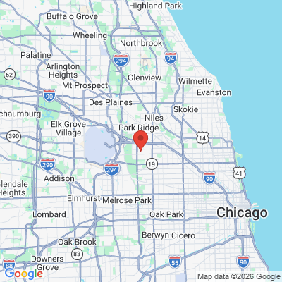 Map to  office in Park Ridge, IL