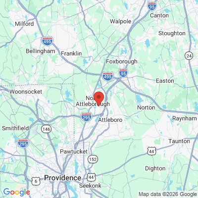 Map to  office in Attleboro Falls, MA
