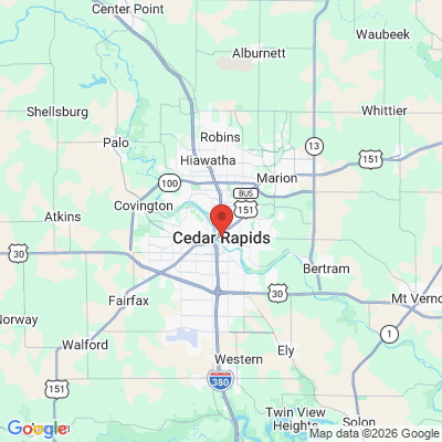 Map to  office in Cedar Rapids, IA