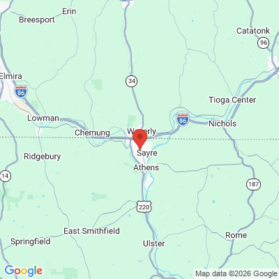 Map to  office in Sayre, PA