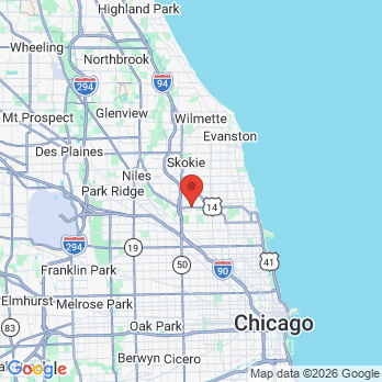 Map to Minty Dental Boutique office in Chicago, IL