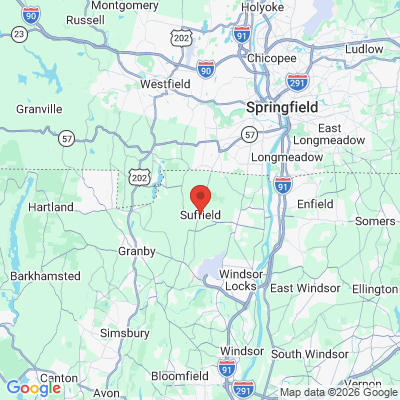 Map to  office in Suffield, CT