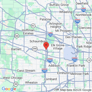 Map to Budding Heroes Pediatric Dentistry office in Itasca, IL