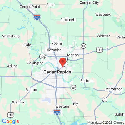 Map to  office in Cedar Rapids, IA