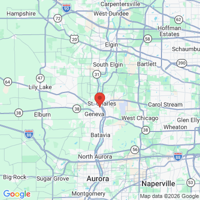 Map to  office in Saint Charles, IL