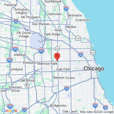 Map to  office in River Forest, IL