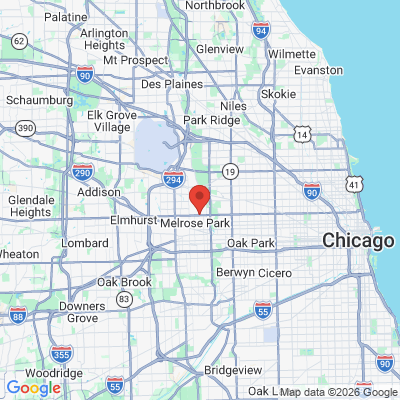 Map to  office in Melrose Park, IL