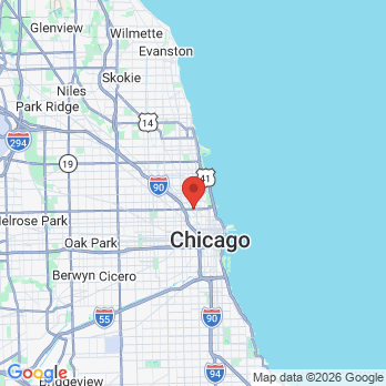 Map to Dental Salon office in Chicago, IL