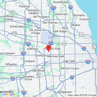 Map to  office in Northlake, IL