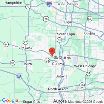 Map to Fox Valley Family Dentistry Ltd. | Jasmin Eco, DDS office in St. Charles, IL