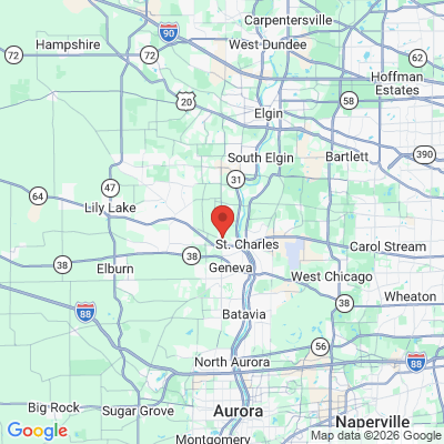Map to  office in Saint Charles, IL
