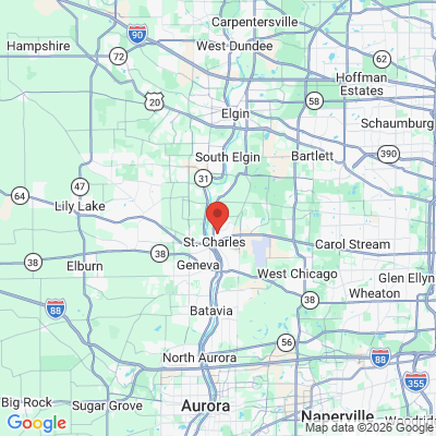 Map to  office in Saint Charles, IL