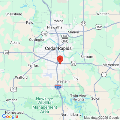 Map to  office in Cedar Rapids, IA