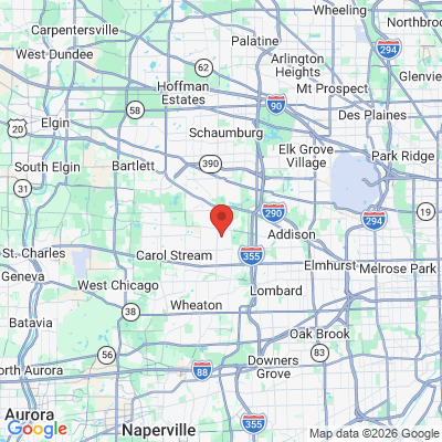 Map to Primary Office office in Glendale Heights, IL