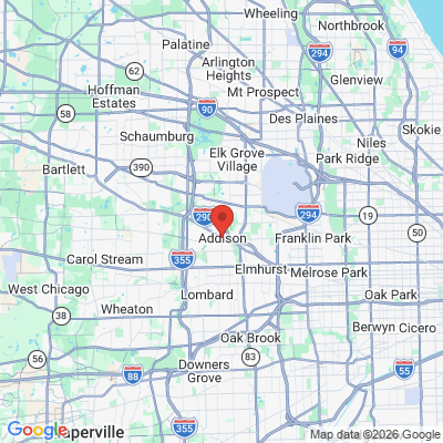 Map to  office in Addison, IL