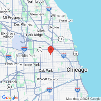 Map to Chicago Dental Center Ltd. office in Chicago, IL