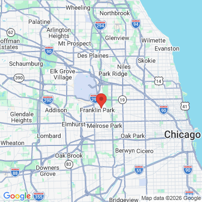 Map to  office in Franklin Park, IL