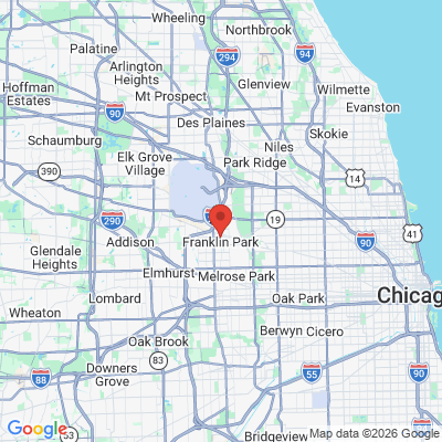 Map to  office in Franklin Park, IL
