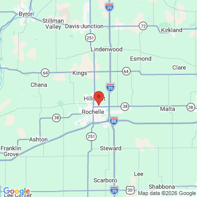 Map to  office in Rochelle, IL