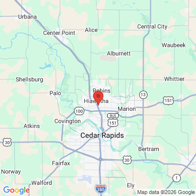 Map to  office in Hiawatha, IA