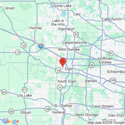 Map to  office in Elgin, IL