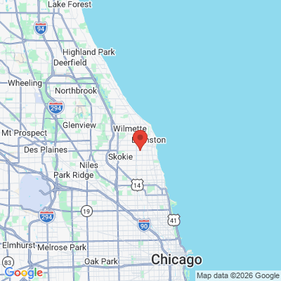 Map to  office in Evanston, IL