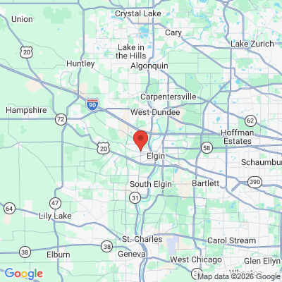 Map to  office in Elgin, IL
