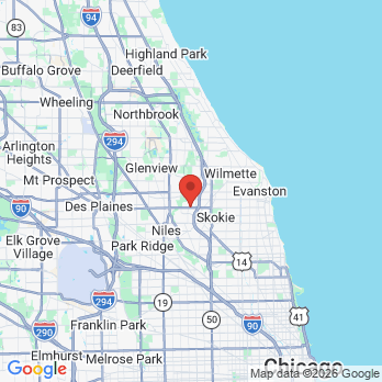 Map to Advanced Dentistry Morton Grove office in Morton Grove, IL