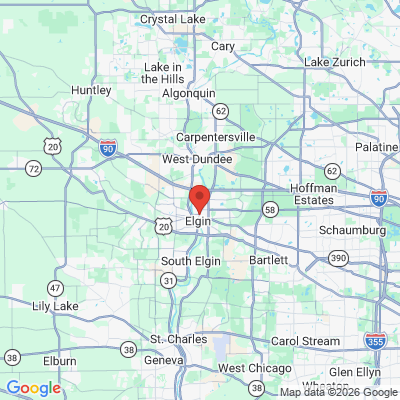 Map to  office in Elgin, IL