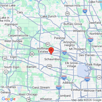 Map to  office in Schaumburg, IL