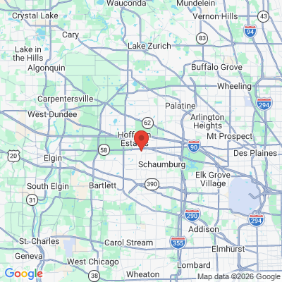 Map to  office in Schaumburg, IL