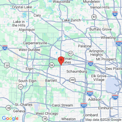 Map to  office in Hoffman Estates, IL