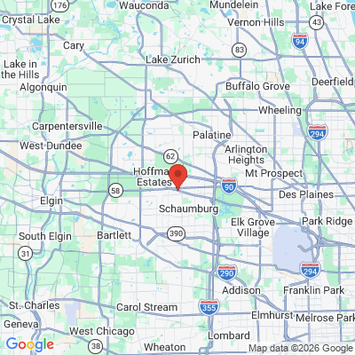 Map to  office in Hoffman Estates, IL