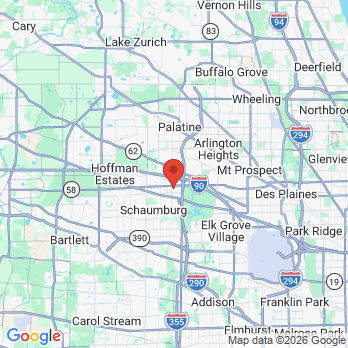 Map to Schaumburg Oral surgery office in Schaumburg, IL
