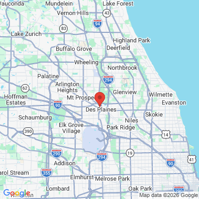 Map to  office in Des Plaines, IL