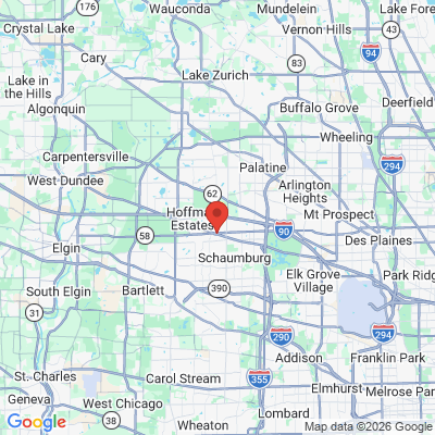 Map to  office in Schaumburg, IL