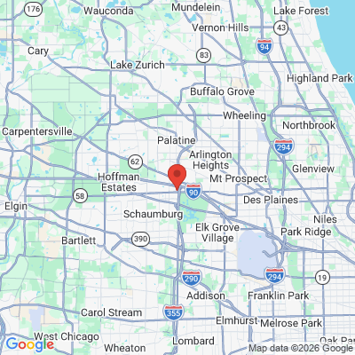 Map to  office in Schaumburg, IL