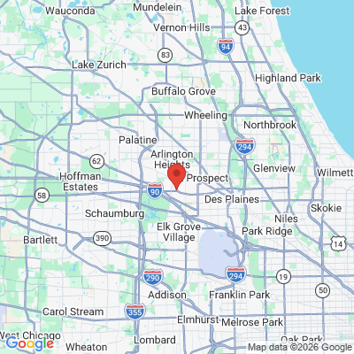 Map to  office in Arlington Heights, IL