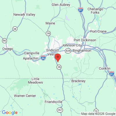 Map to  office in Vestal, NY