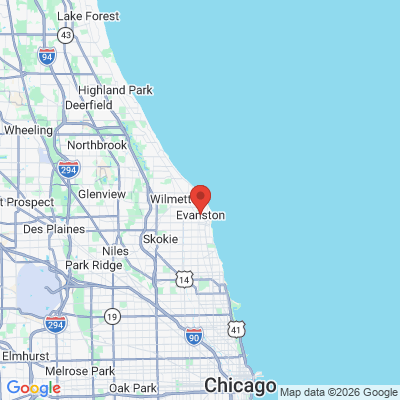 Map to  office in Evanston, IL