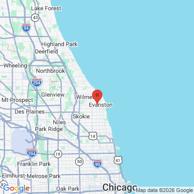 Map to  office in Evanston, IL