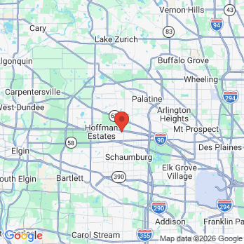 Map to ABC Dentistry & Orthodontics office in Schaumburg, IL
