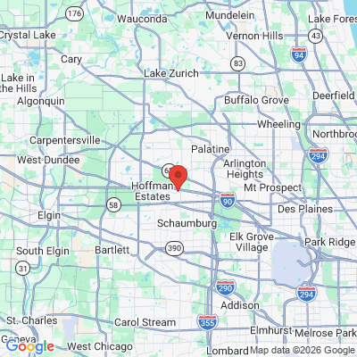 Map to  office in Schaumburg, IL