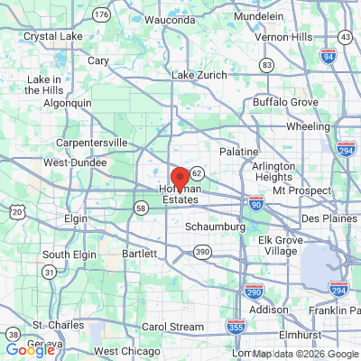 Map to  office in Hoffman Estates, IL